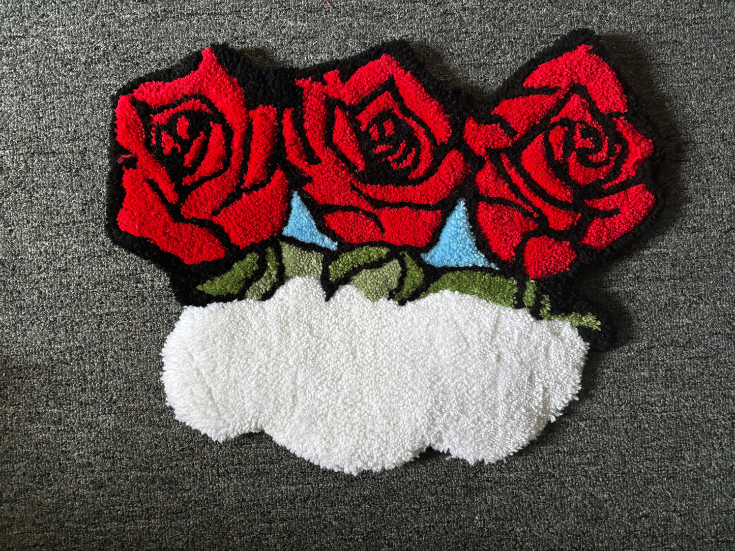 Three Roses (Wide Neck) Sweater