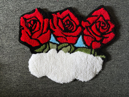 Three Roses (Wide Neck) Sweater