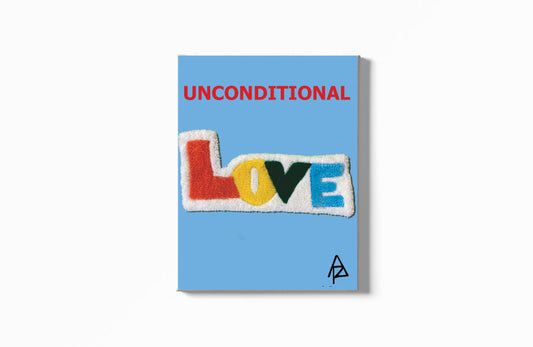 Printed canvas of Love rug to make a statement by Art Racc - unique, vibrant, and expressive meaning for human beings. Explore unique artwork that bring creativity to any space.